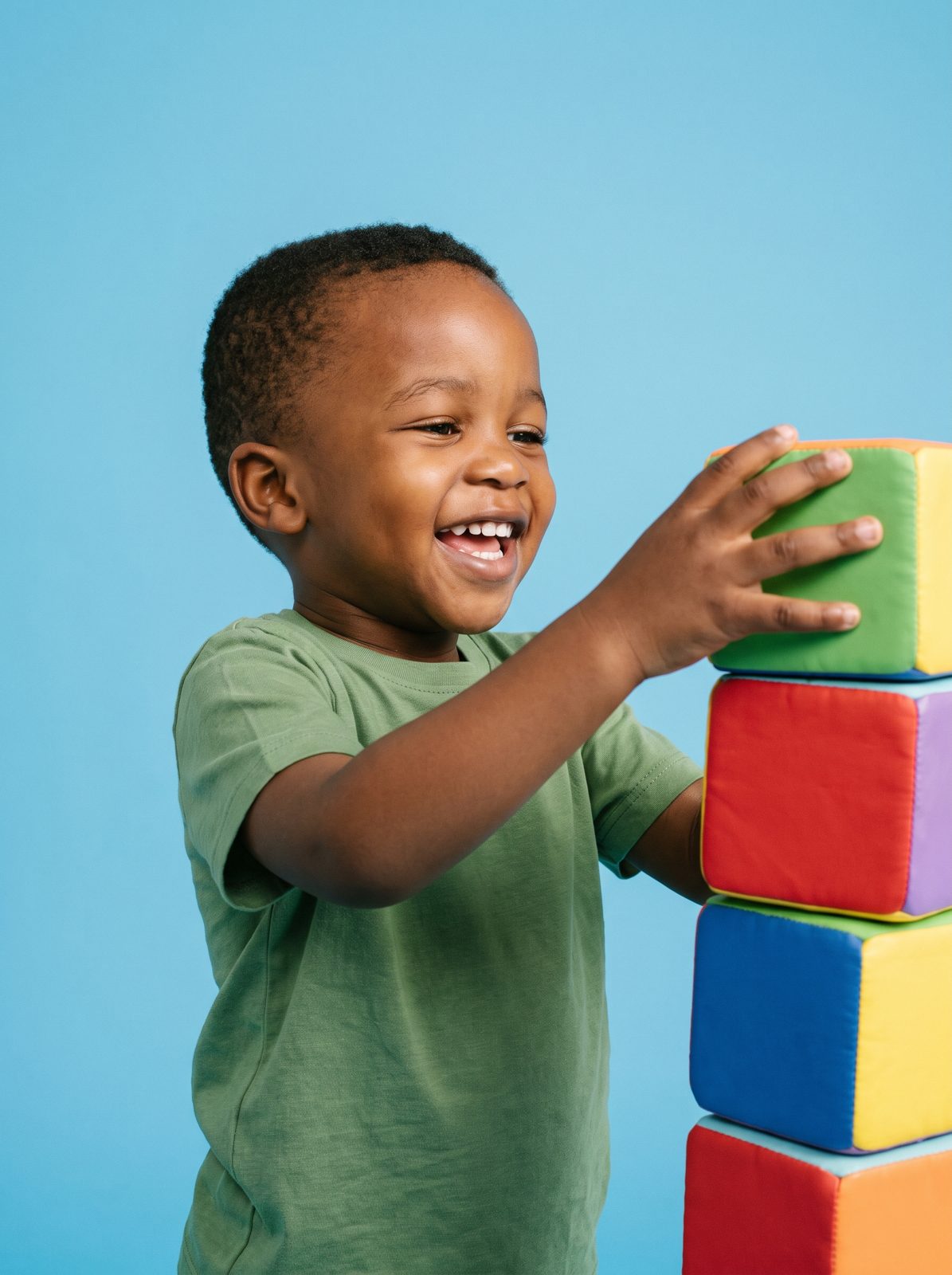 Toddler stacking soft blocks