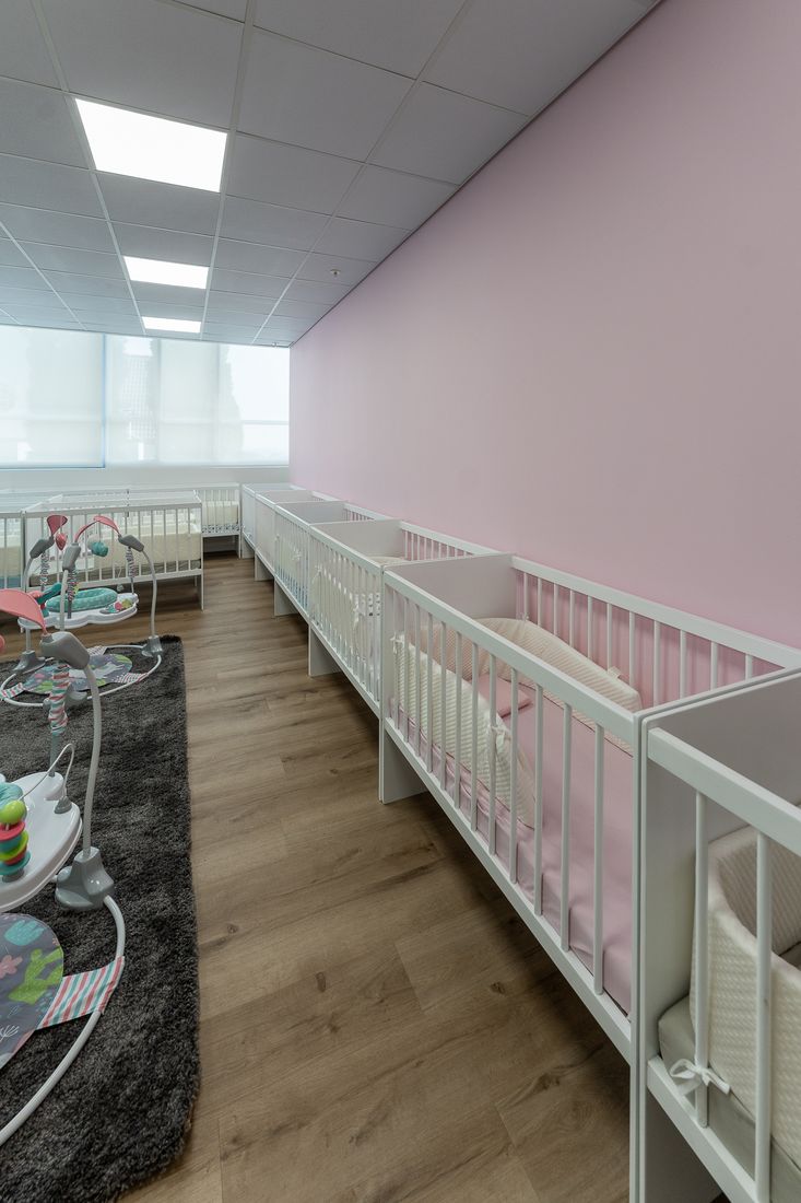 Cots in the baby room