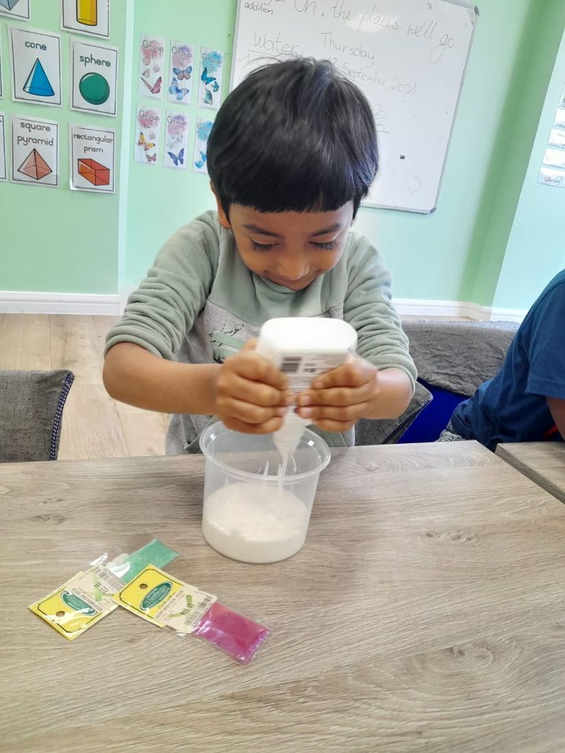 Mixing colours
