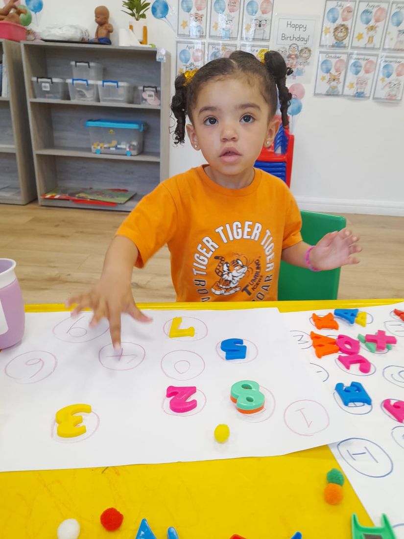 Counting pom poms